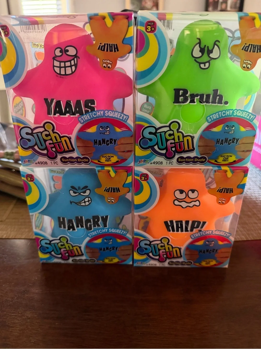 Jaru Such Fun Suction Dude Hangry Squeezy Sensory Stress Reliever Toy squishy